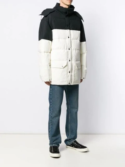 BUSCEMI COLOUR BLOCK PADDED COAT - 黑色