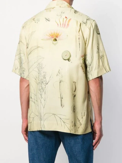 Shop Acne Studios Botanical Print Shirt In Neutrals