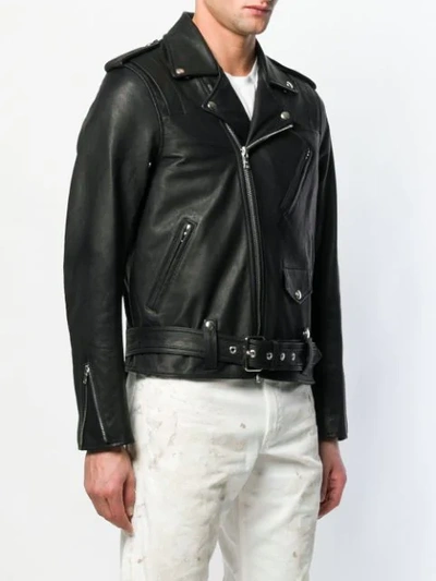 Shop John Elliott Boxy Biker Jacket In Black