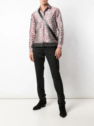 Shop Haider Ackermann Printed Shirt In Silver