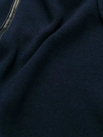 Shop Belstaff Kelby Shell-panelled Cardigan In Blue
