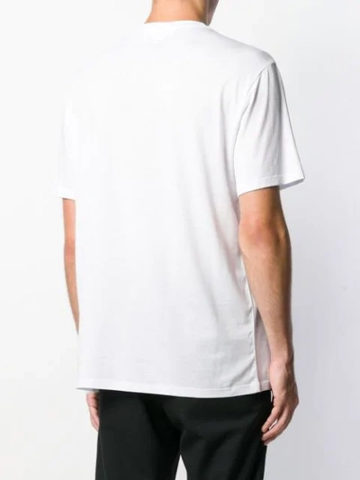 Neil Barrett Contrast Print T-shirt In White
