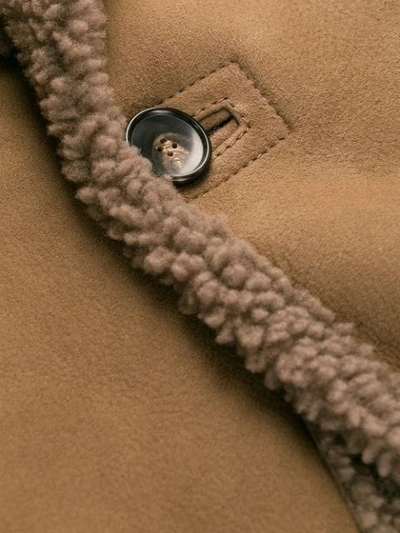 Shop Desa 1972 Short-length Shearling Jacket In Brown