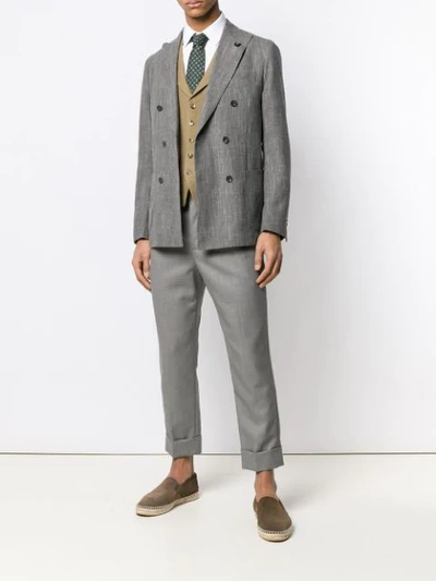 Shop Lardini Lapel In Neutrals