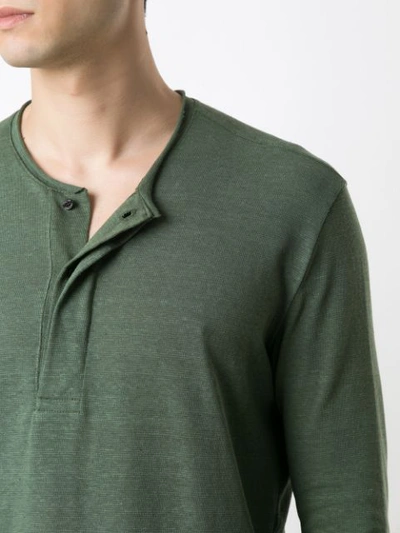 Shop Osklen Rust Yogue Hemp Tunic In Green