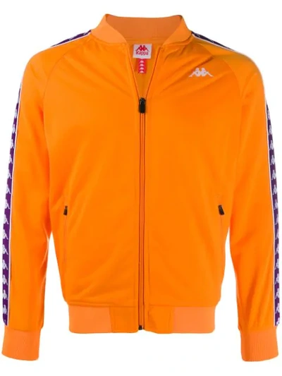 Kappa Printed Logo Bomber Jacket In Orange | ModeSens