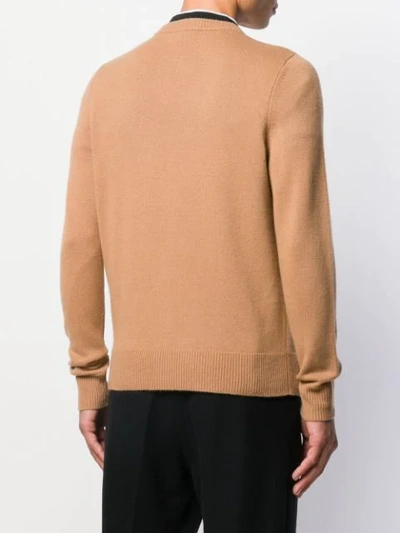 Shop Sandro Peace Jumper In Brown