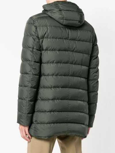 Shop Herno Padded Coat - Green