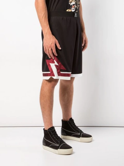 Shop Givenchy Elasticated Waist Shorts In Black