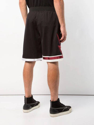 Shop Givenchy Elasticated Waist Shorts In Black