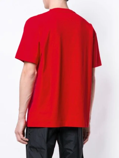 Shop Palm Angels Logo Printed T-shirt - Red