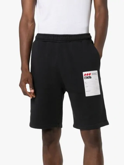 Shop Heron Preston Brand-label Track Shorts In Black