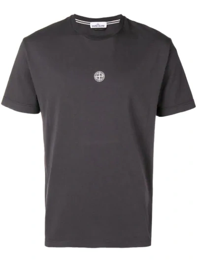 Shop Stone Island Basic T-shirt - Grey