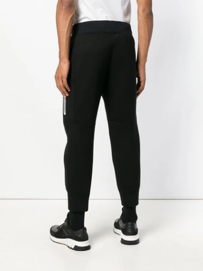 Shop Blackbarrett Cropped Track Pants In Black