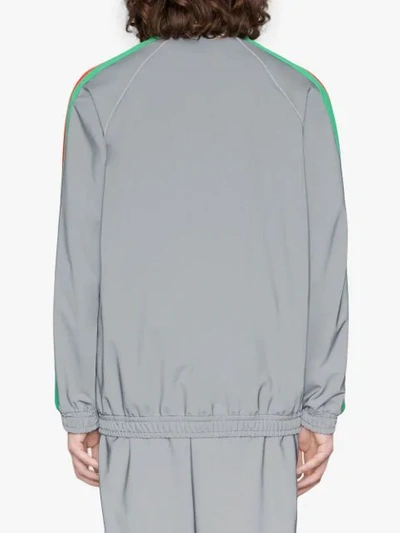 GUCCI GIACCA OVERSIZE IN JERSEY REFLEX - 银色