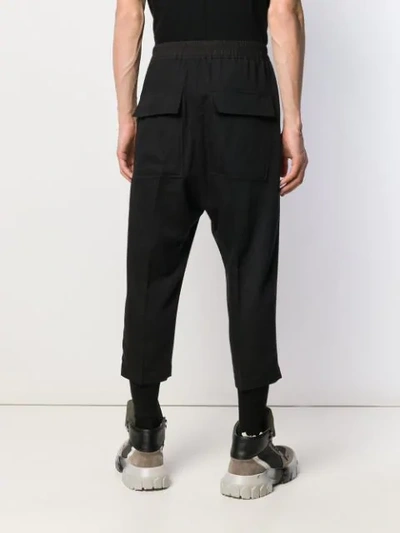 Shop Rick Owens Drawstring Cropped Astaires In 09 Black