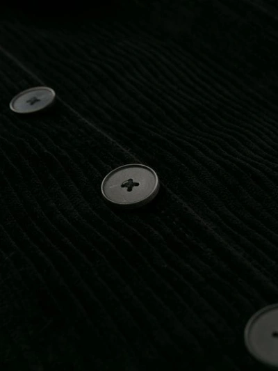 Shop Haider Ackermann Leather Patch Shirt Jacket In Black