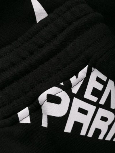 Shop Givenchy Logo Print Track Shorts In Black
