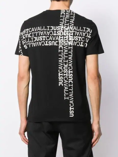 Shop Just Cavalli Logo Print T-shirt In Black