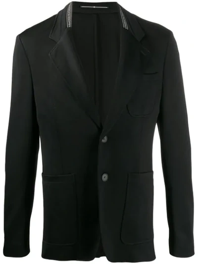 Shop Givenchy Patch Pocket Blazer In Black