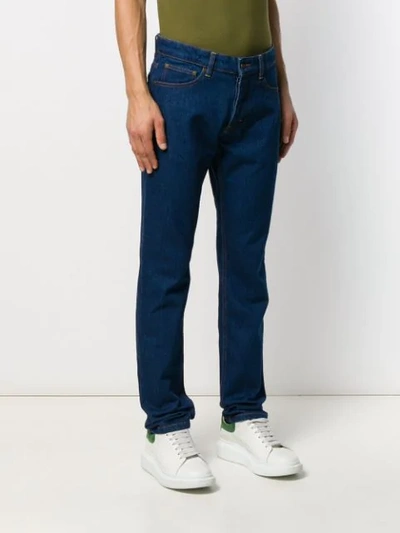 Shop Ami Alexandre Mattiussi Straight Leg Jeans In Blue