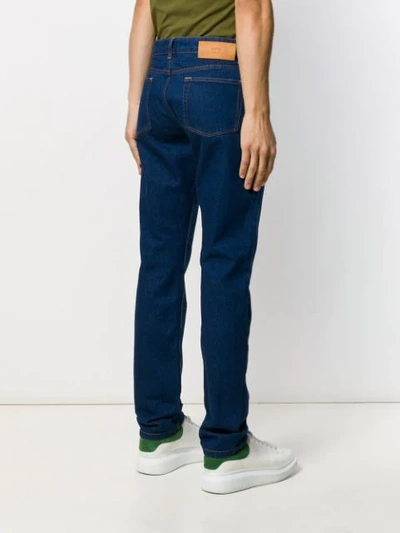 Shop Ami Alexandre Mattiussi Straight Leg Jeans In Blue