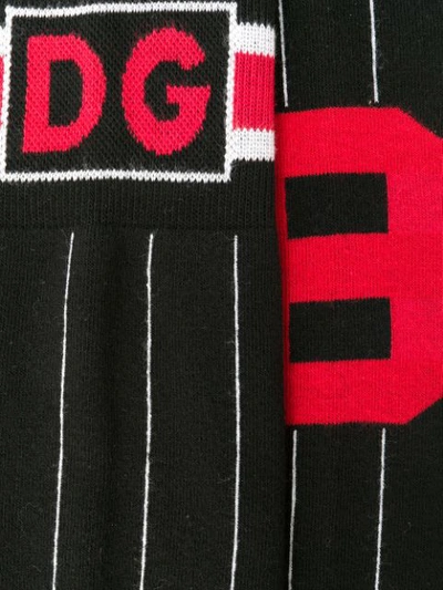Shop Dolce & Gabbana Striped Socks - Black