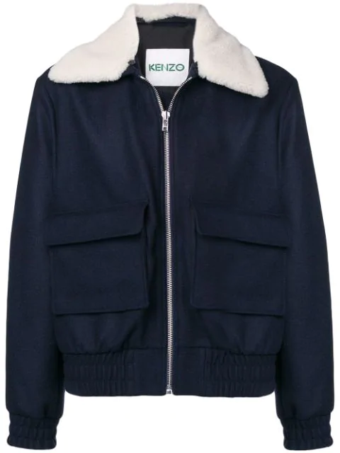 kenzo shearling jacket
