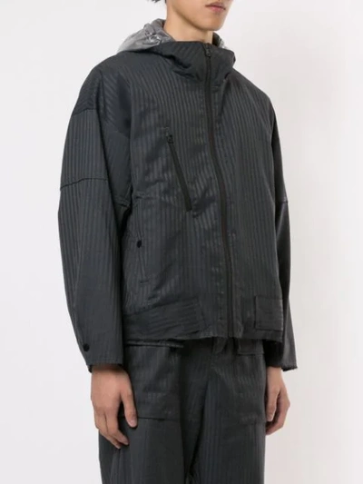 INDICE STUDIO CONTRAST HOOD JACKET - 灰色