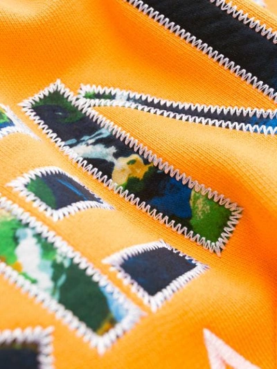 Shop Kenzo Embroidered Logo Sweatshirt In 41 Marigold