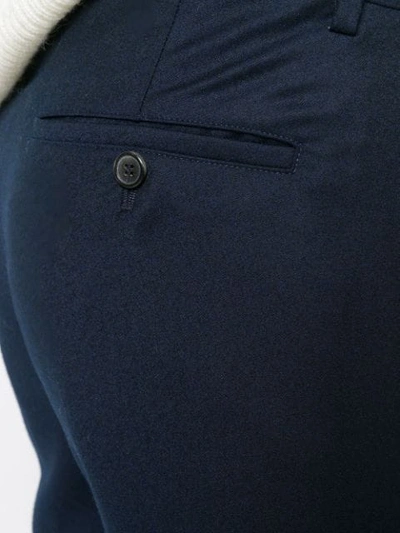 Shop Ami Alexandre Mattiussi Cropped Trousers In Blue
