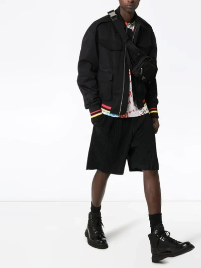 Shop Jw Anderson Multi-pocket Bomber Jacket In Black