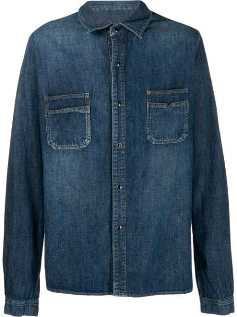 saint laurent blue shirt