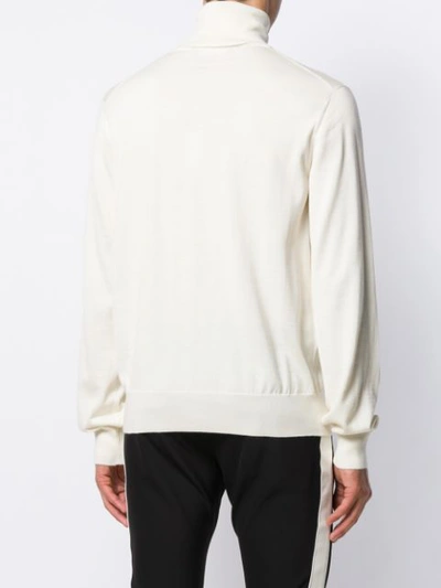 Shop Dolce & Gabbana Oversized Roll-neck Sweater In White