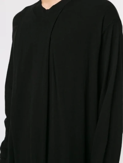 Shop Julius Oversized Draping Shirt In Black