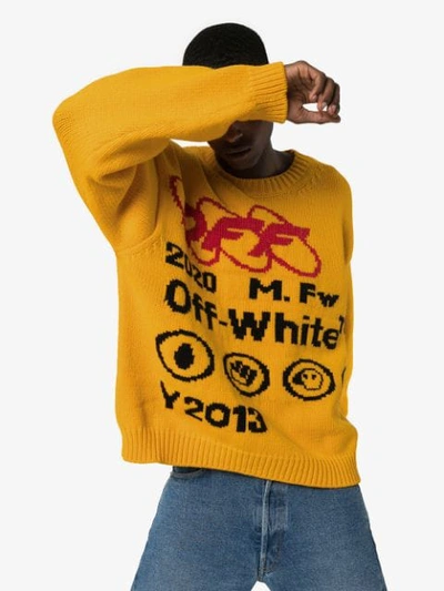 Shop Off-white Industrial Y013 Jumper In Yellow