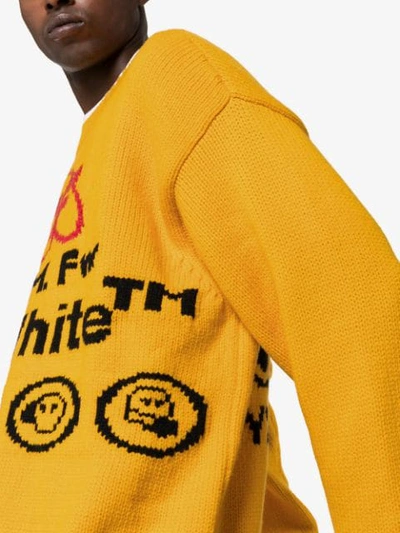 Shop Off-white Industrial Y013 Jumper In Yellow