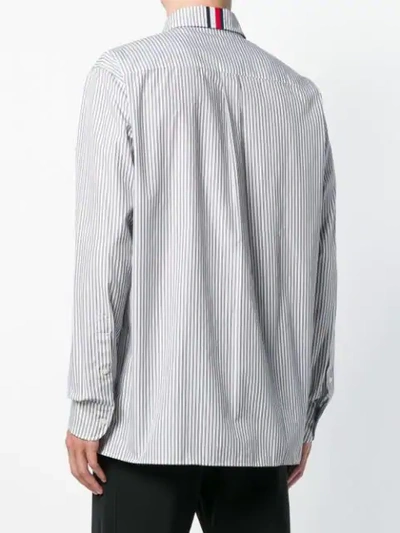Shop Tommy Hilfiger Hilfiger Collection Embroidered Striped Shirt - Blue