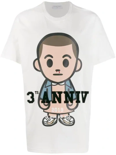 Shop Ih Nom Uh Nit Big Eleven Print T-shirt In White