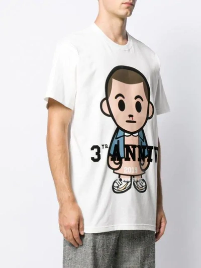 Shop Ih Nom Uh Nit Big Eleven Print T-shirt In White