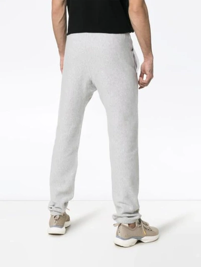 Shop Champion Reverse Weave Cotton Sweatpants In Grey