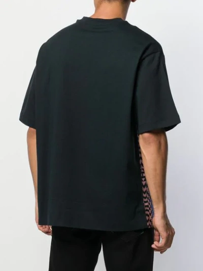 Shop Versace Jeans Floral-print T-shirt In Black