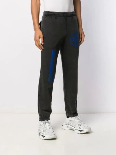 Shop Off-white Off Photographic Track Pants In Black