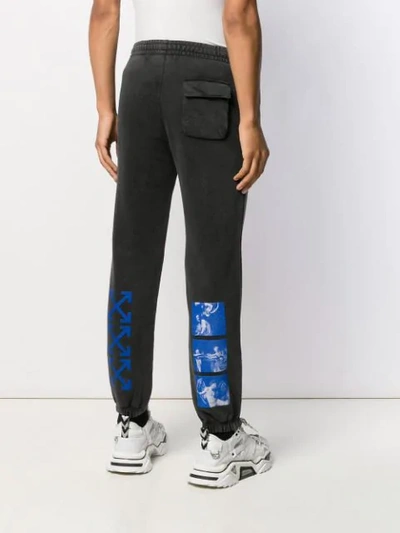 Shop Off-white Off Photographic Track Pants In Black