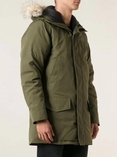 Shop Canada Goose 'landford' Parka In Green