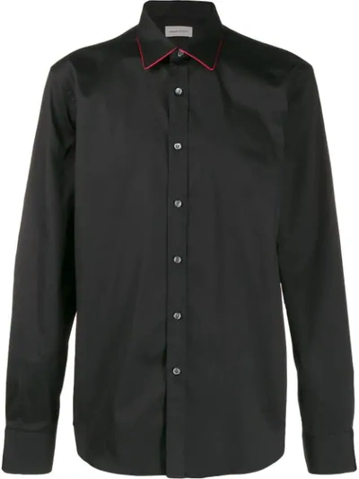 Shop Alexander Mcqueen Classic Tailored Shirt In Black