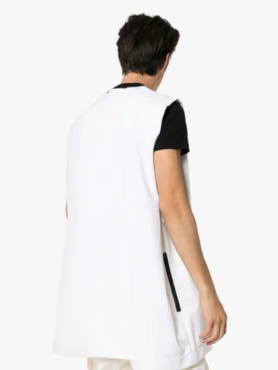 Shop Raf Simons X Templa Oversized Printed Tank Top In White