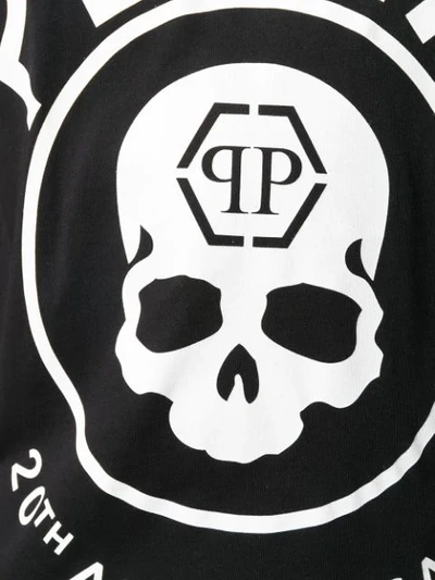 Shop Philipp Plein Contrast Logo T-shirt In Black