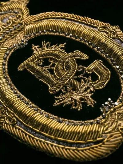 Shop Dolce & Gabbana Embroidered Logo Emblem Track Pants In Black