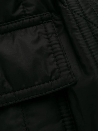 RICK OWENS DRKSHDW QUILTED TRACK PANTS - 黑色